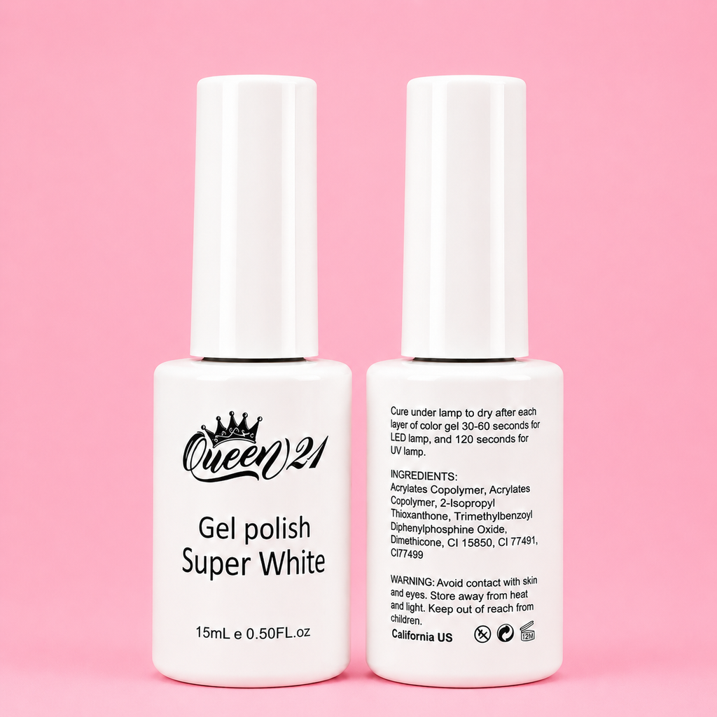 Super White Gel Polish – Queen Nails 21